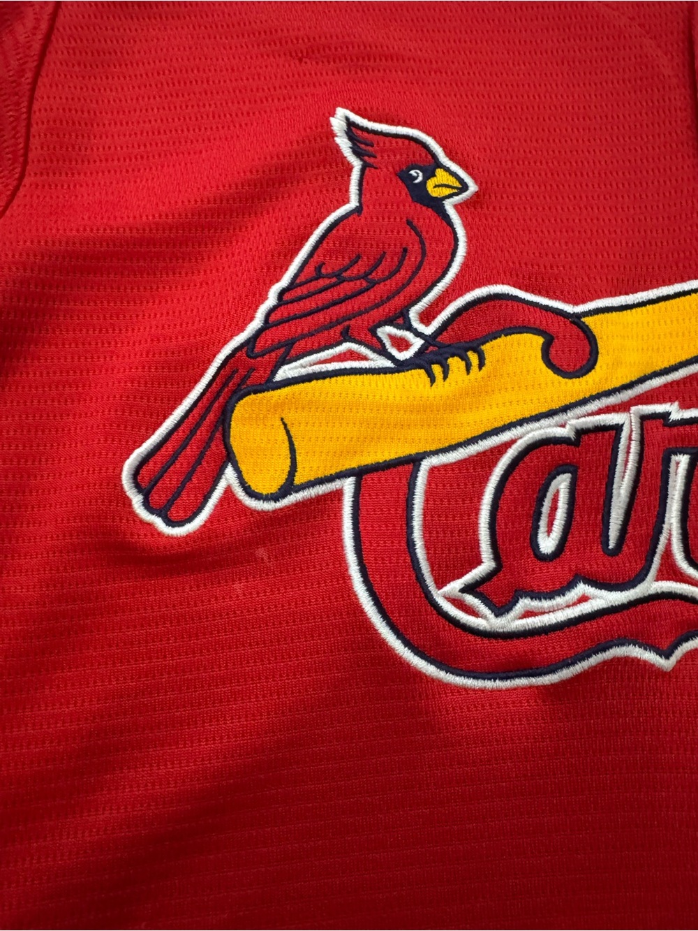 Vintage Majestic St Louis Cardinals Baseball Jersey Men’s Size XL Red & Navy MLB - Picture 5 of 10